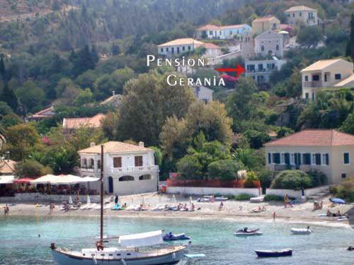 Pension Gerania Asos Bagian luar foto