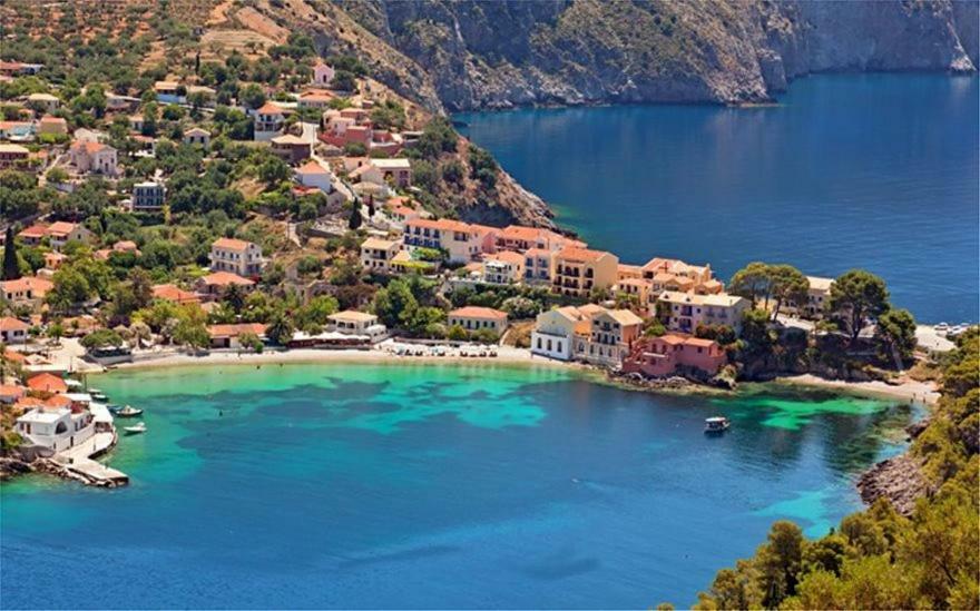 Pension Gerania Asos Bagian luar foto